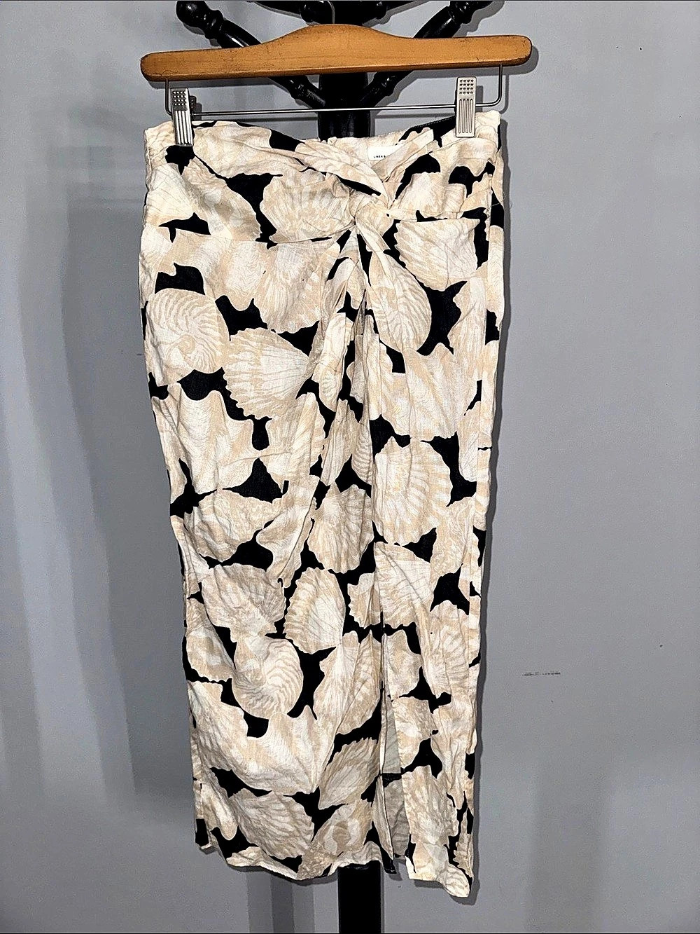 H&M Floral Linen Blend Straight Leg Pants EU 36 NWT 1.T